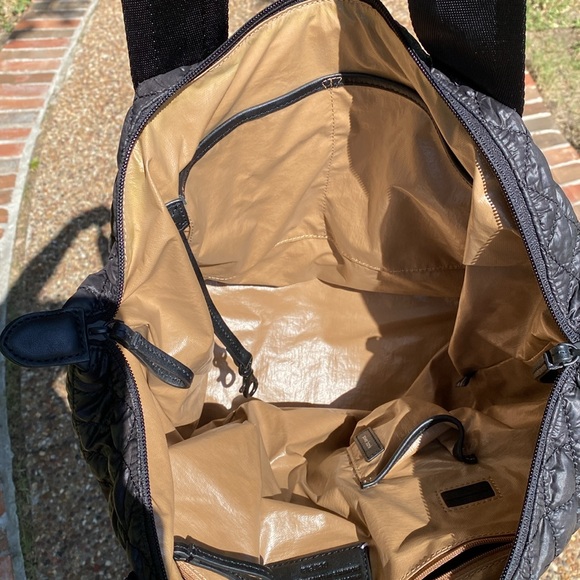 EUC Caraa Sport Tote- Black Quilted Nylon - Picture 4 of 16